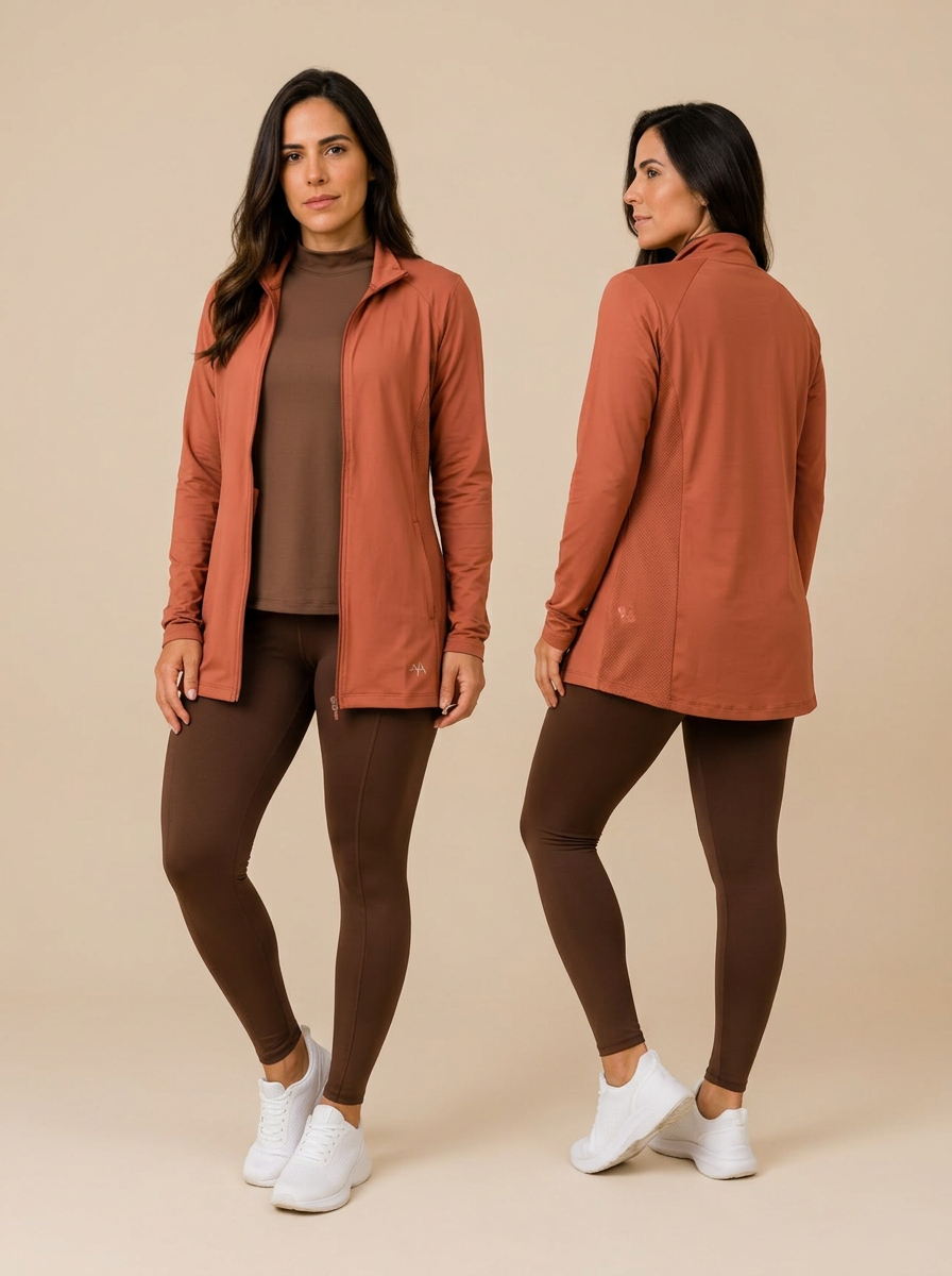Modéstia moderna na moda fitness